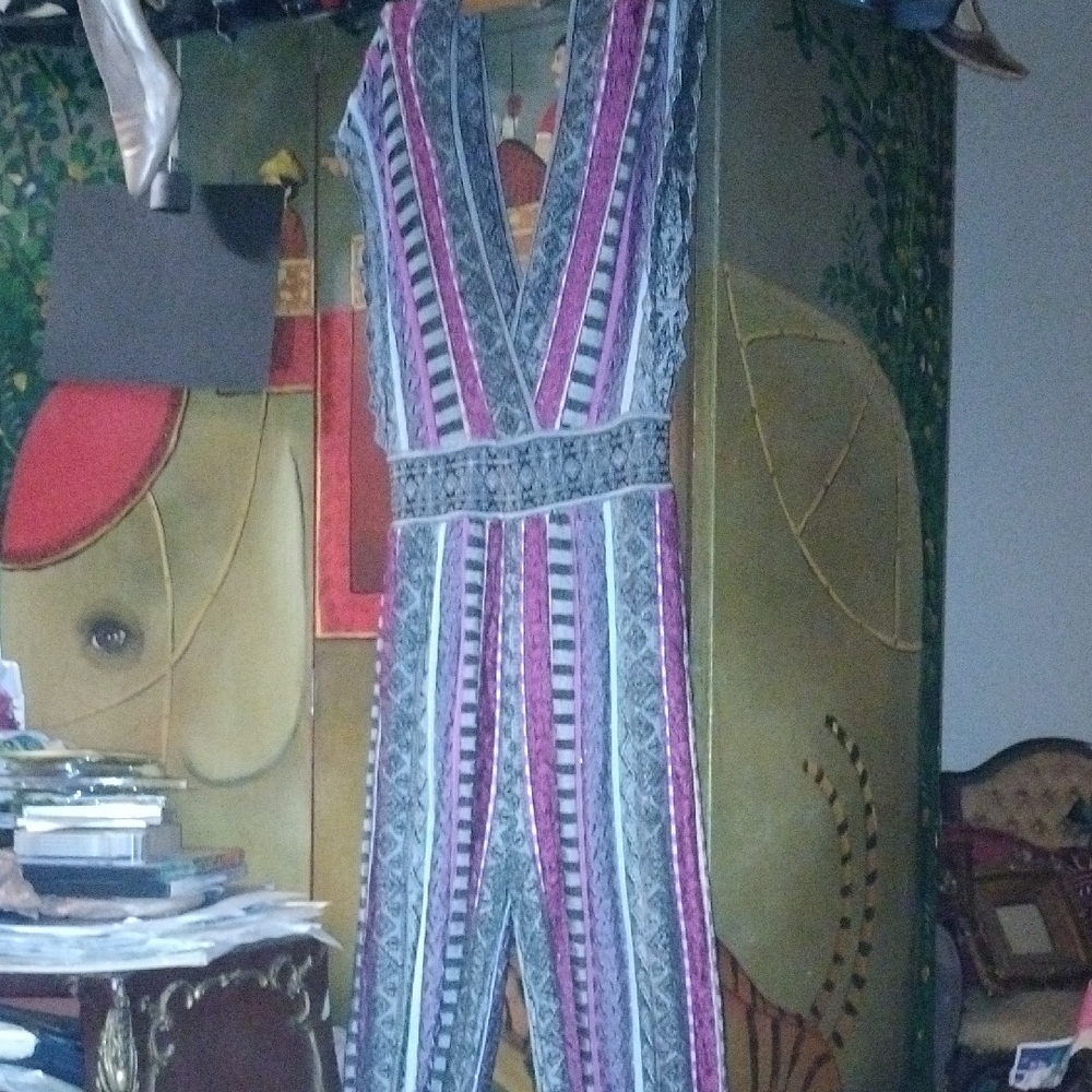 Striped Sexy Multicolor Jumpsuit